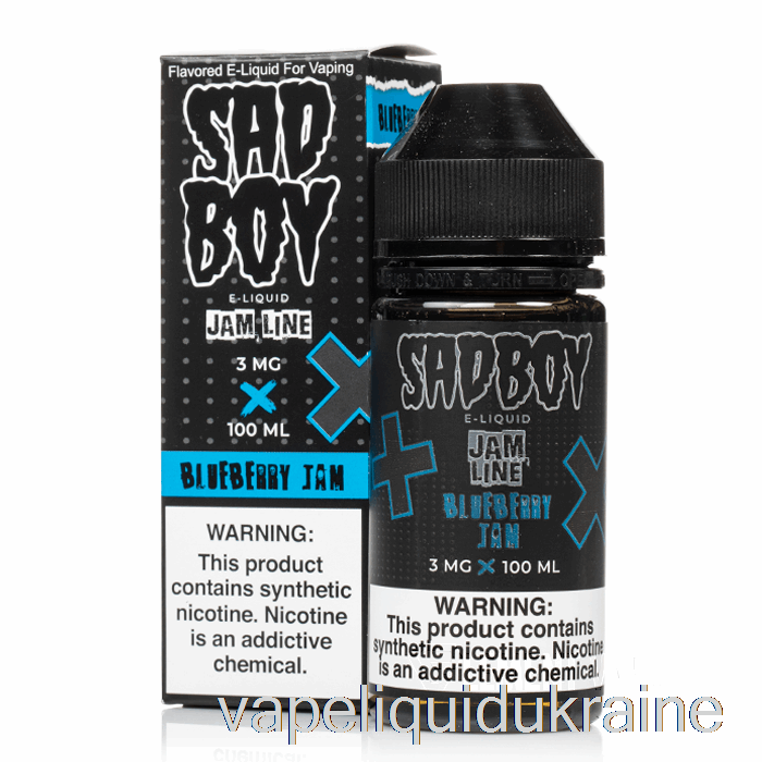 Vape Liquid Ukraine Blueberry Jam - Sadboy - 100mL 0mg